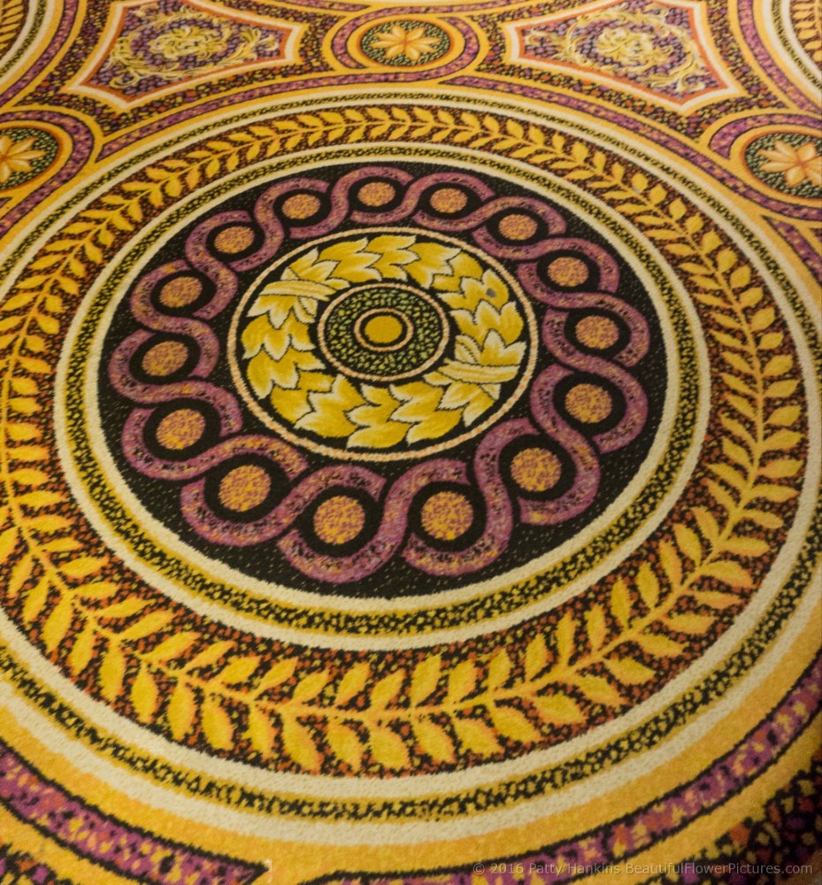 Patterns in a rug at Ceasar's Palace in Las Vegas © 2016 Patty Hankins