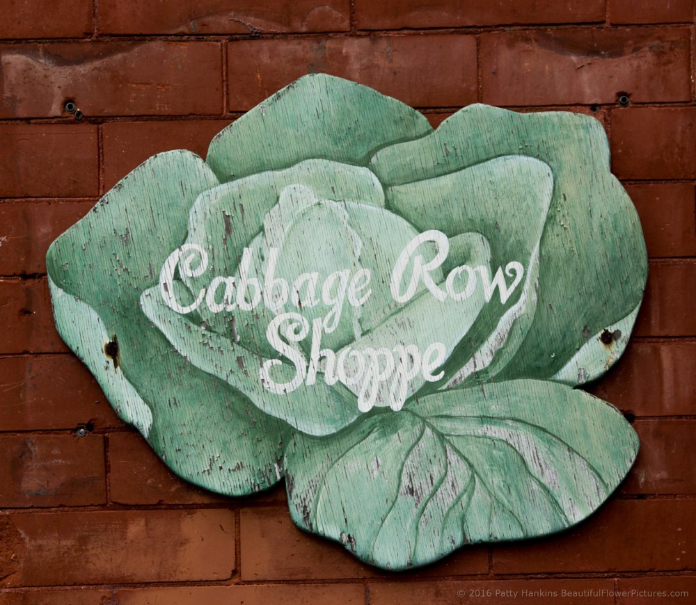 Cabbage Row Shops Sign, Charleston, South Carolina © 2016 Patty Hankins
