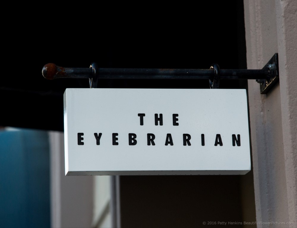 The EyeBrarian Sign, Charleston, South Carolina © 2016 Patty Hankins