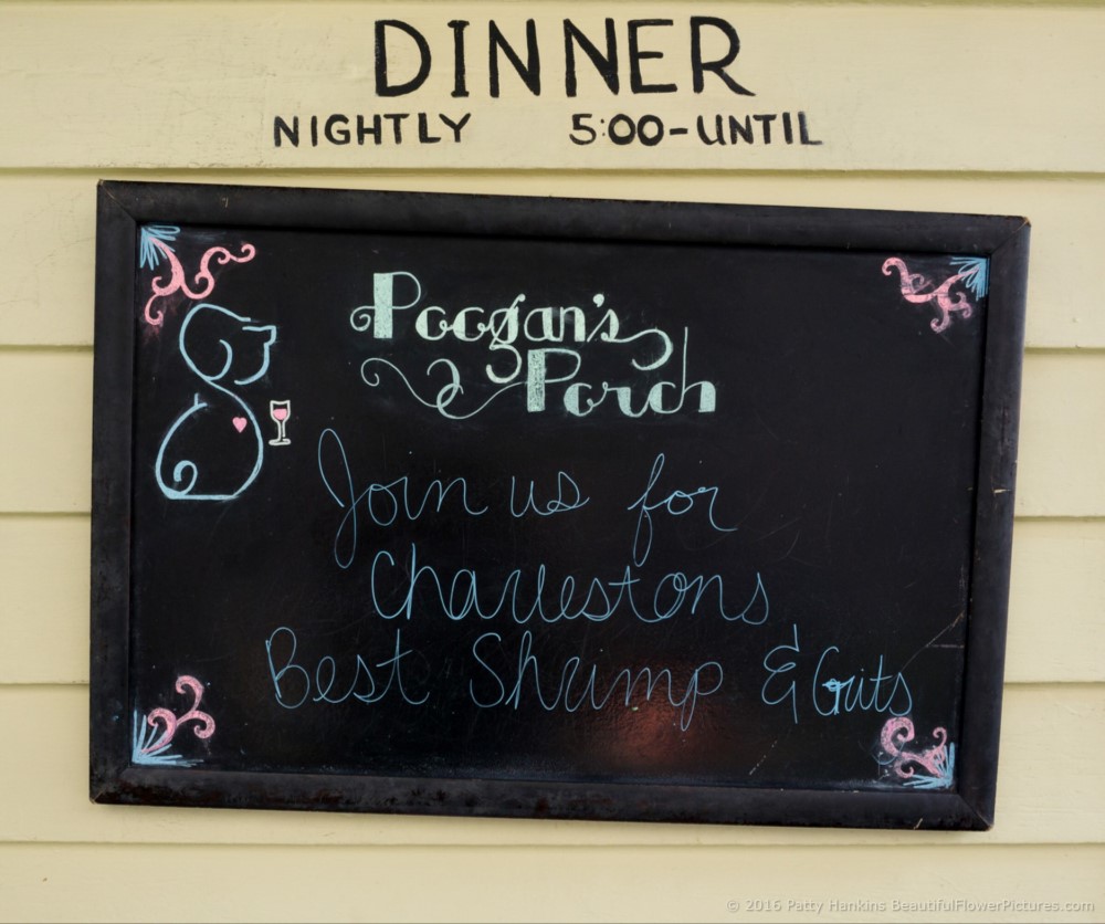 Poogan's Porch Sign, Charleston, South Carolina © 2016 Patty Hankins
