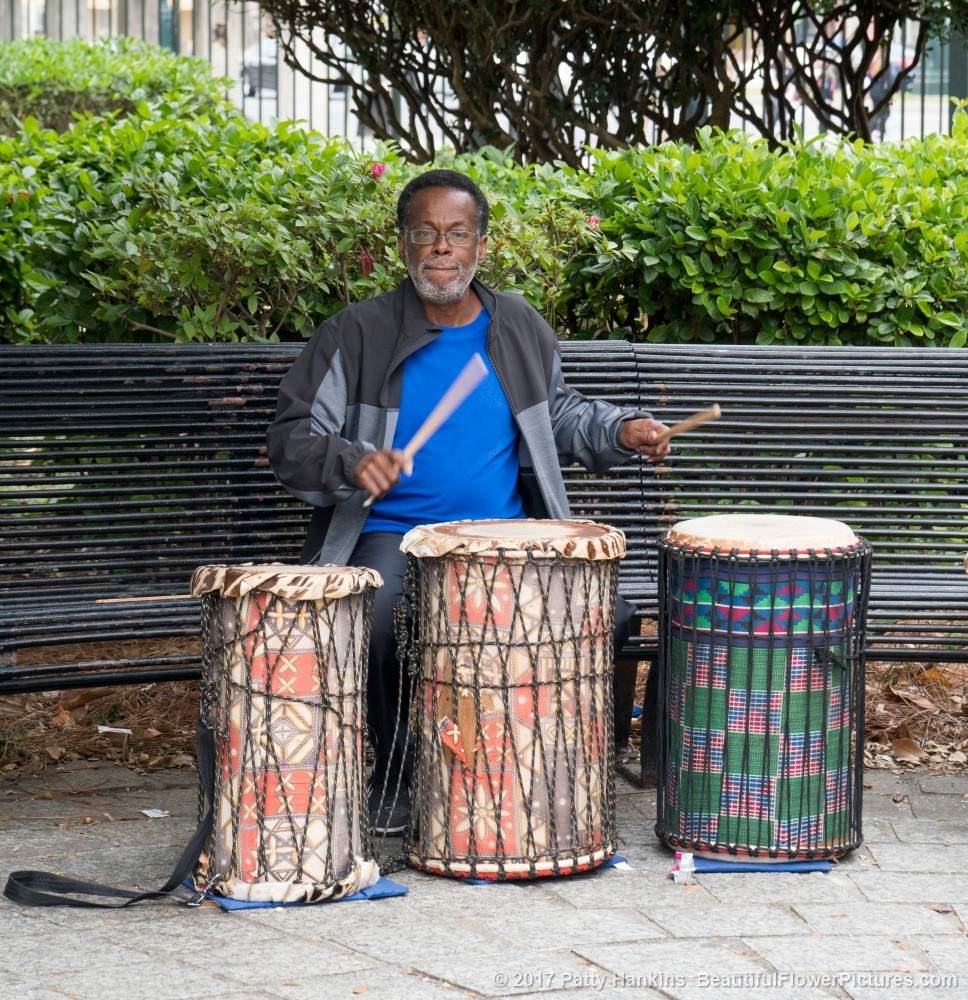 Drumming in the Park, Armstrong Park, New Orleans © 2017 Patty Hankins