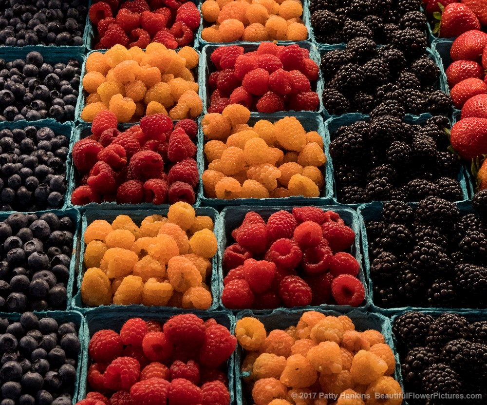 Berries at Pike Place Market, Seattle, Washington © 2017 Patty Hankins