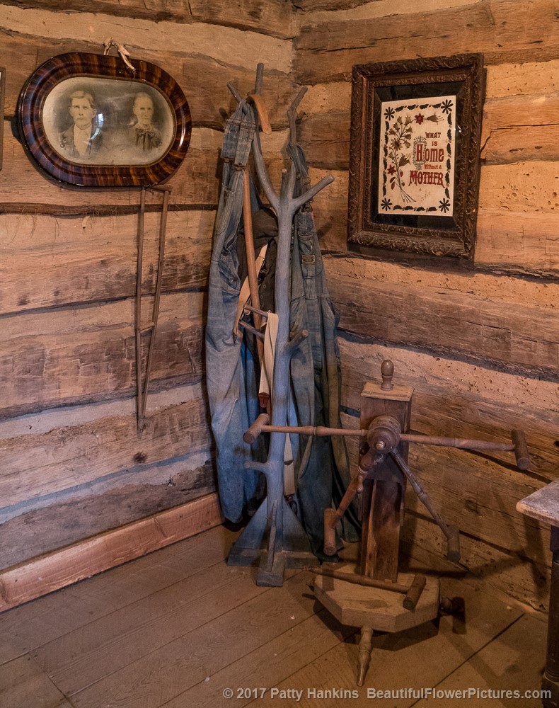 Corner of a Cabin at the Museum of Appalachia, Clinton, TN © 2017 Patty Hankins