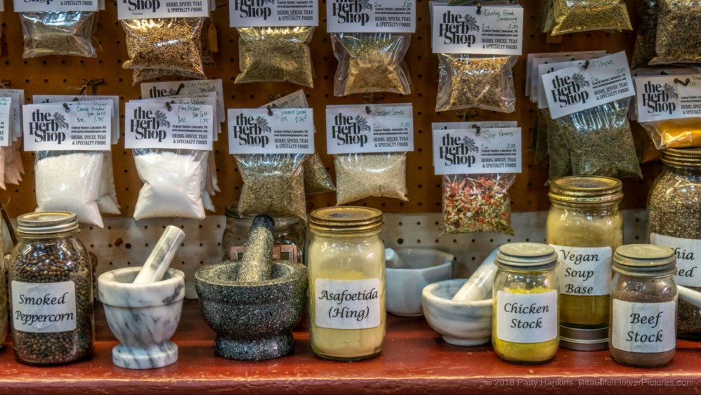 The Herb Shop, Central Market, Lancaster, PA © 2018 Patty Hankins