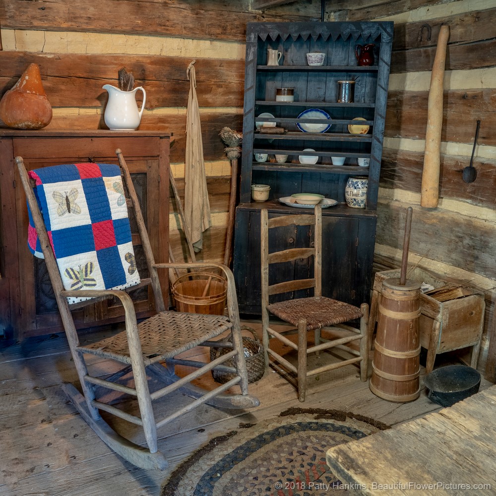 Cabin Interior, Museum of Appalachia, Clinton, Tennessee © 2018 Patty Hankins