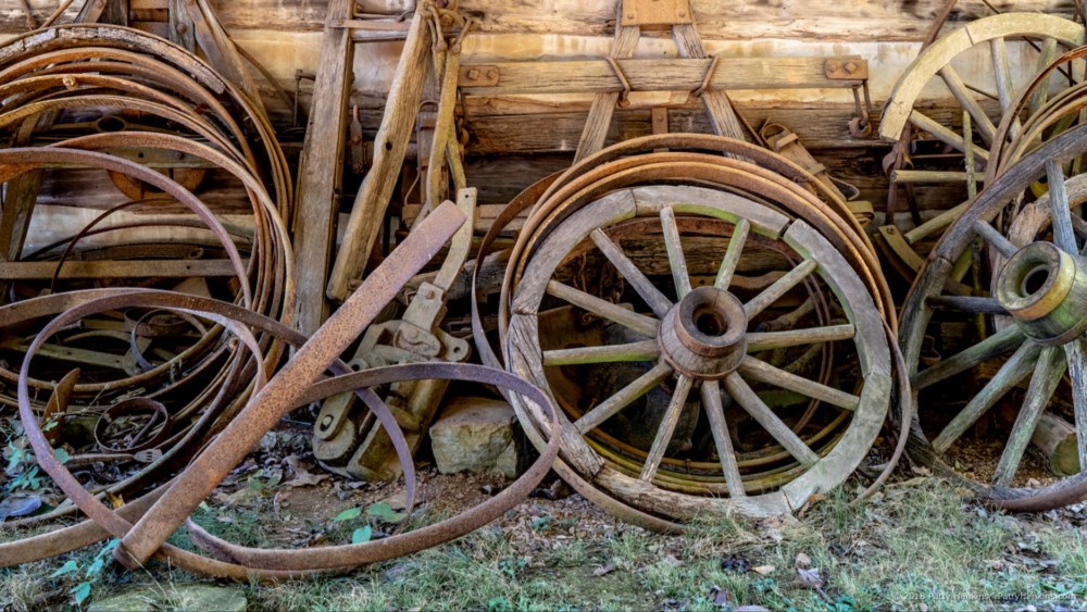 Wagon Wheels, Museum of Appalachia, Clinton, Tennessee © 2018 Patty Hankins