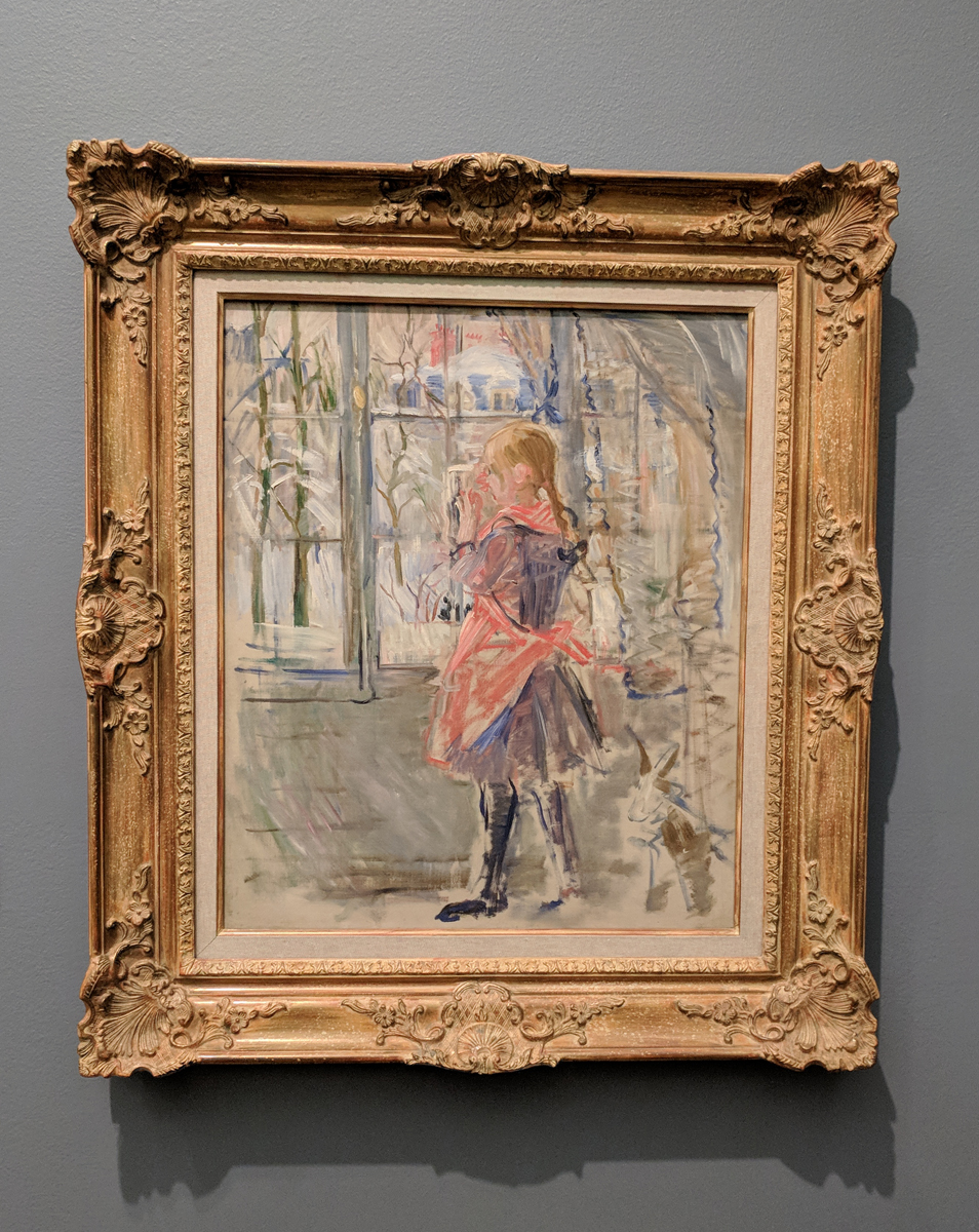 Child in a Red Apron. Berthe Morisot, 1886. 