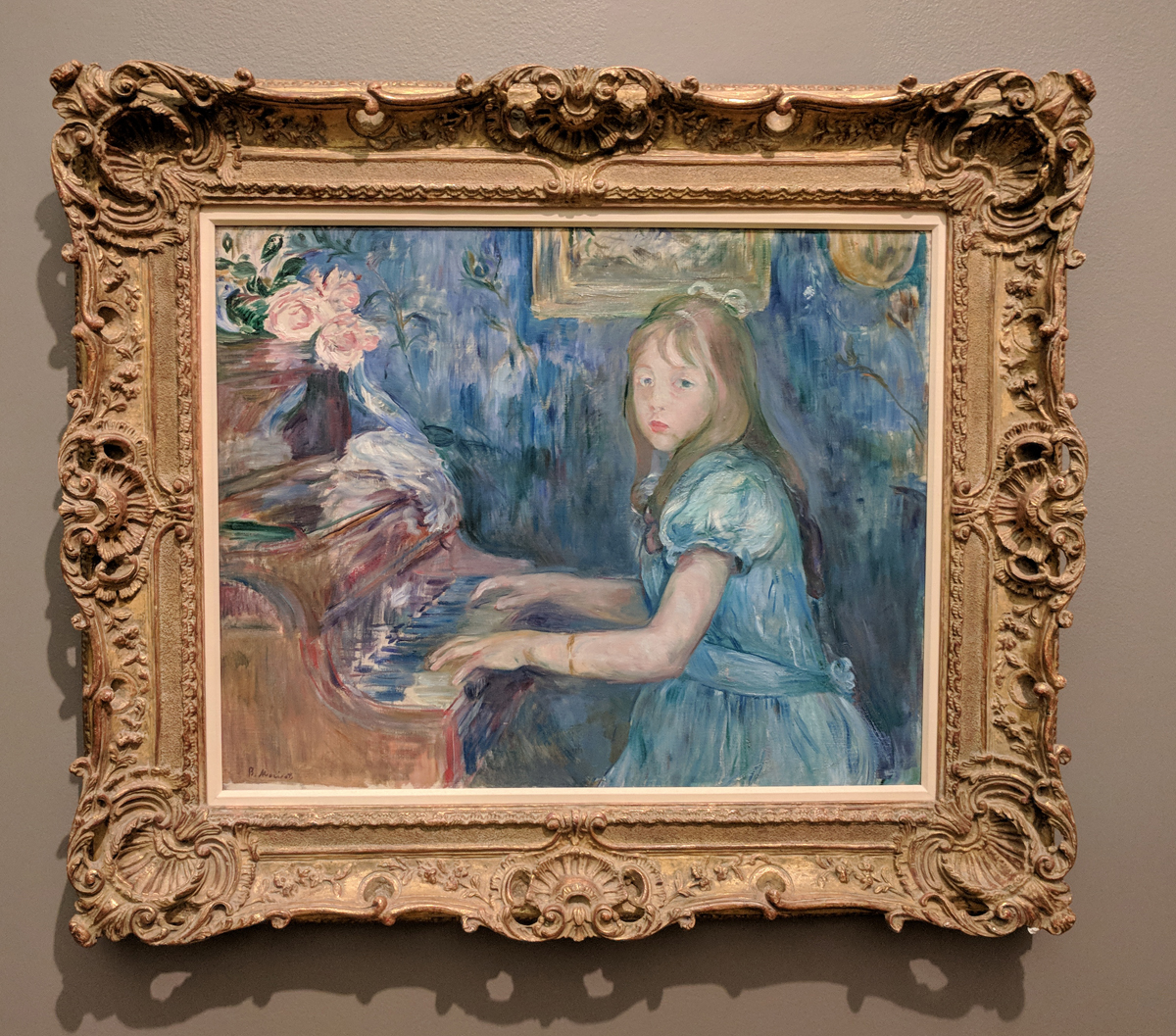 Lucy Leon at the Piano, Berthe Morisot. 1892
