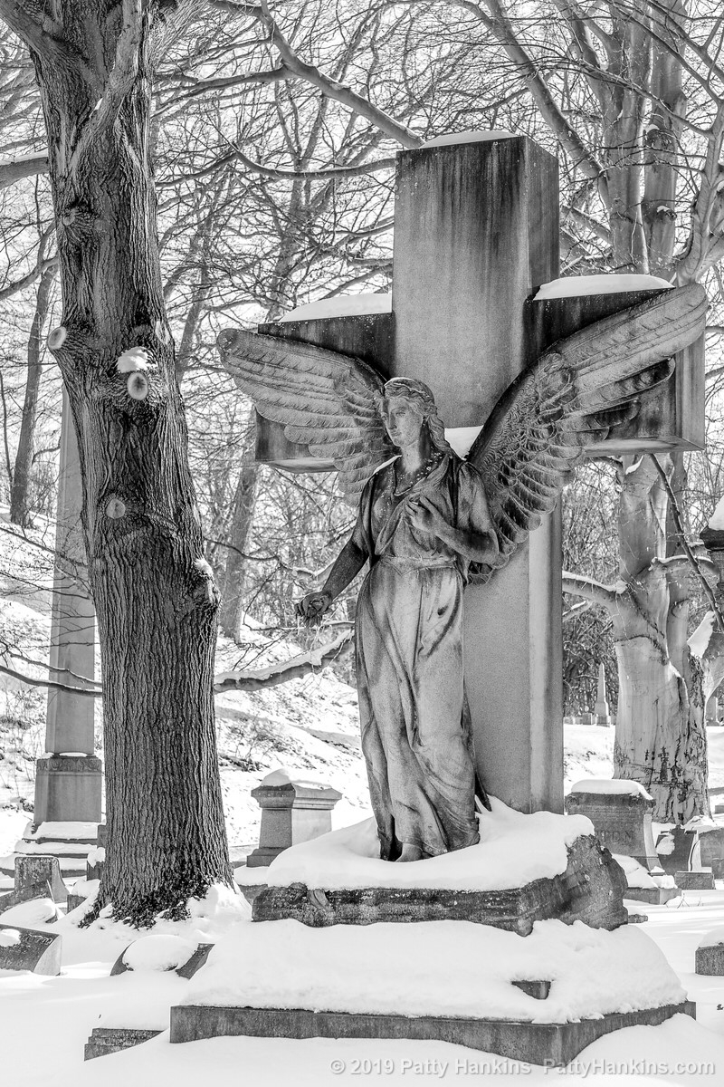 Graveyard Angel, Mount Hope Cemetery, Rochester NY © 2019 Patty Hankins