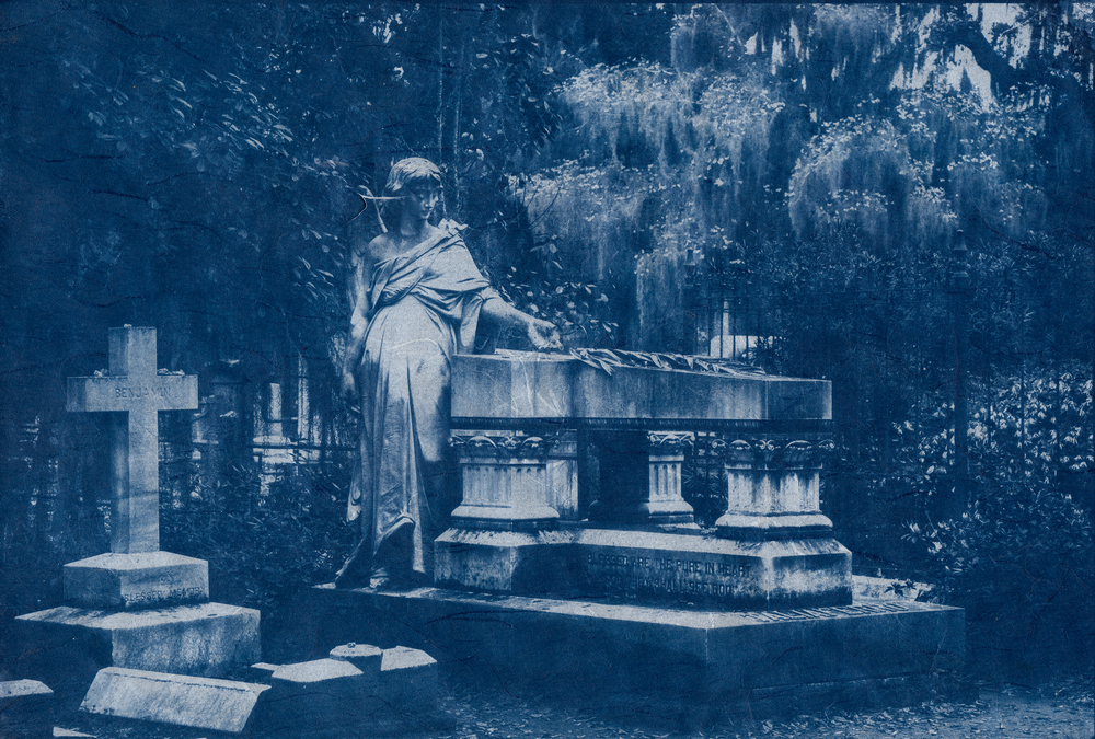 Graveyard Angel Cyanotype © 2017 Patty Hankins