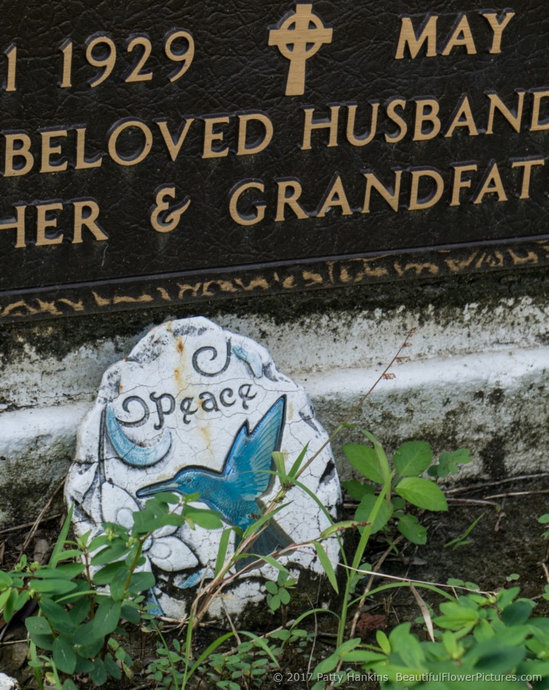 Left at a Grave at Lafayette Cemetery in New Orleans