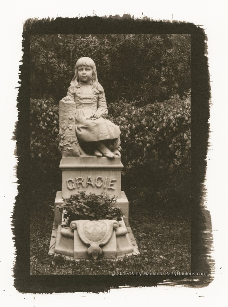 Gracie Watson Grave Bonaventure Cemetery Savannah GA Palladium Toned Kallitype