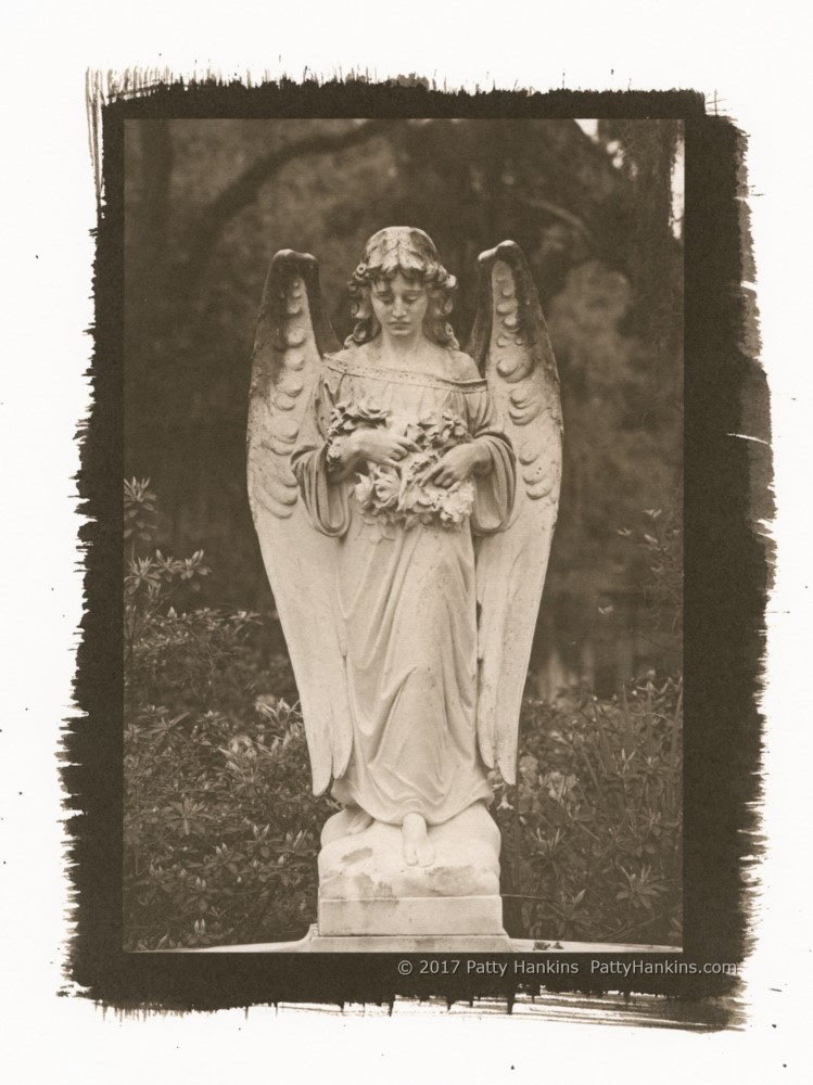 Graveyard Angel Bonaventure Cemetery Savannah Palladium Toned Kallitype