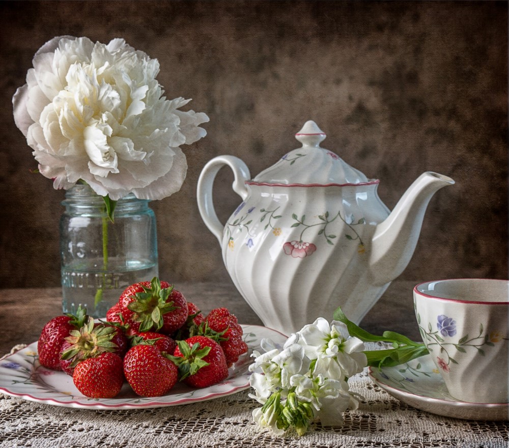 Strawberries & Tea © 2018 Patty Hankins