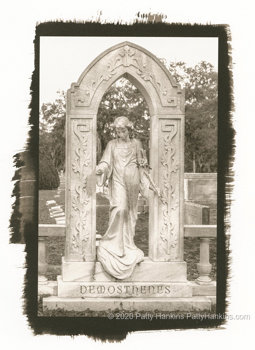 Demosthenes Grave, Greenwich Cemetery, Savannah, Georgia Palladium Toned Kallitype – New Photo