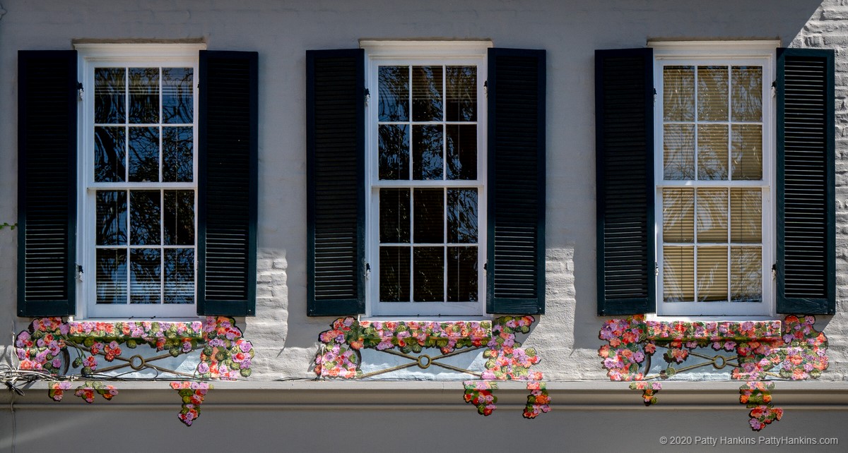 Painted Window Boxes, Garden District, New Orleans © 2020 Patty Hankins