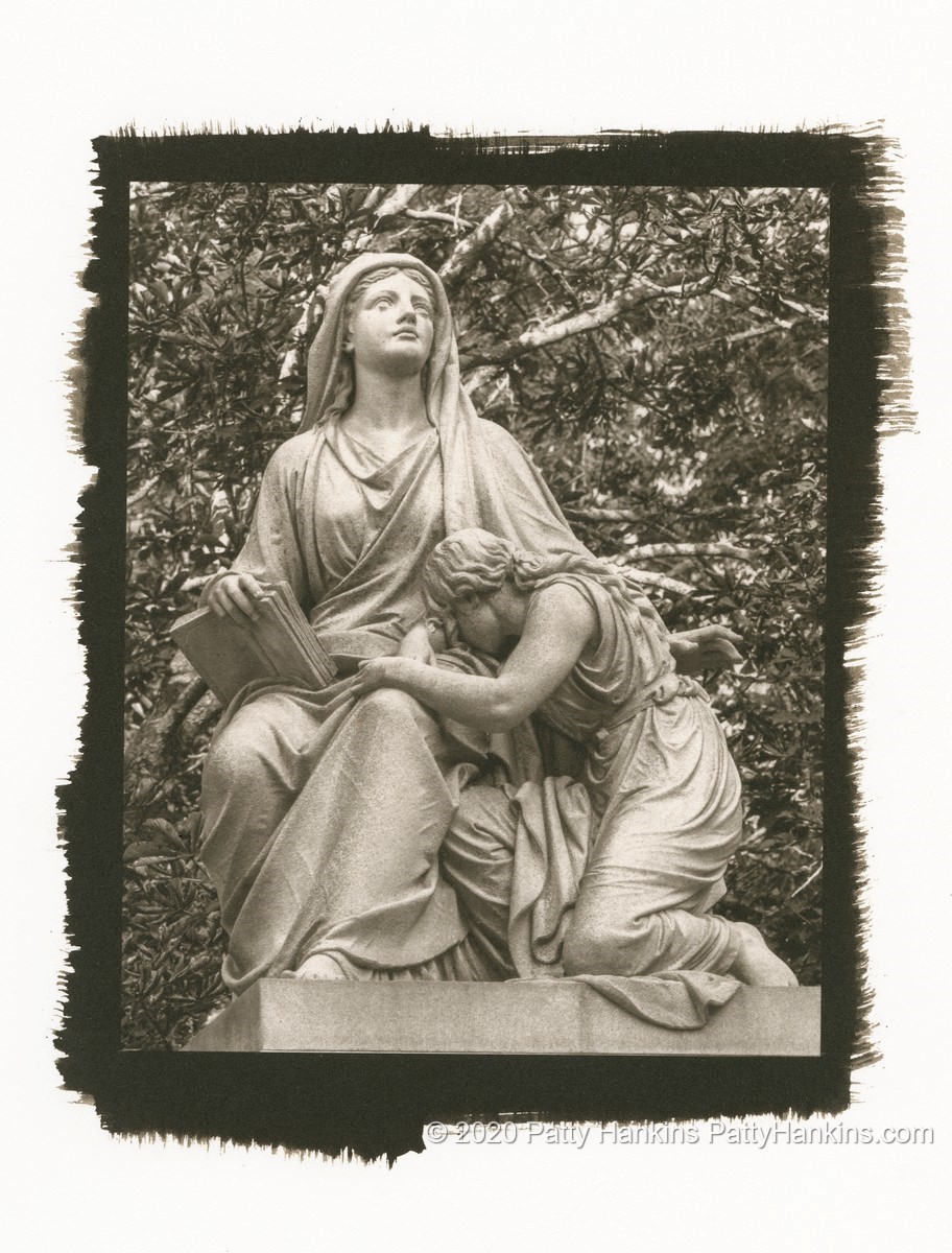 Mother and Child, Cedar Hill Cemetery, Hartford, Connecticut Palladium Toned Kallitype – New Photo
