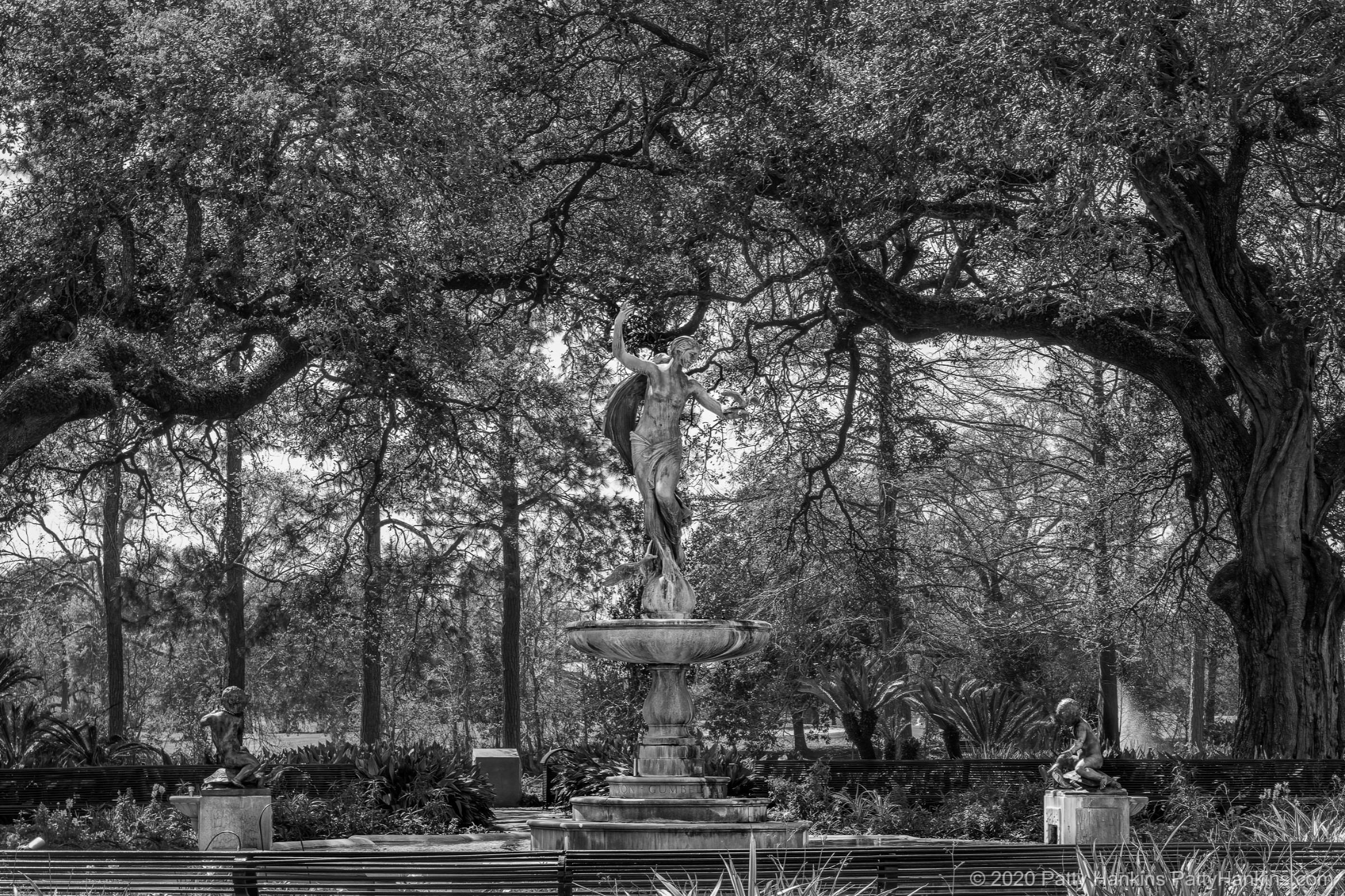 Fountain at Audubon Park, New Orleans © 2020 Patty Hankins