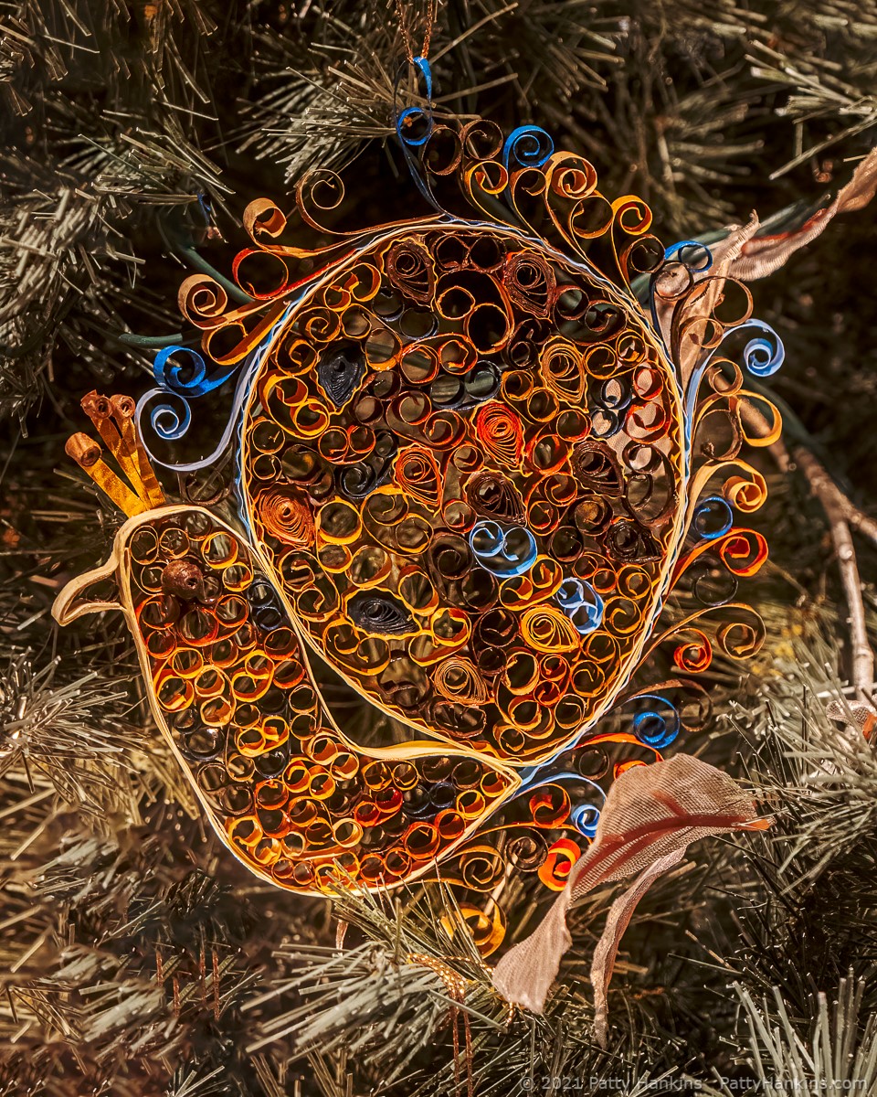 Quilled Paper Bird Ornament © 2021 Patty Hankins